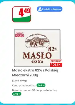 Dino Masło ekstra 82%, 200g Z Polskiej Mleczarni oferta
