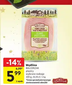 Intermarche Wędlina BALCERZAK plastry wybrane rodzaje oferta
