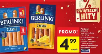 Parówki BERLINKI Z serem