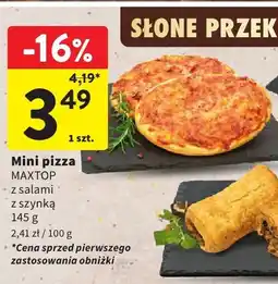 Intermarche Mini pizza MAXTOP z salami z szynką oferta