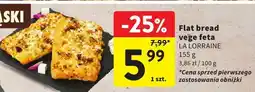 Intermarche Flat bread vege feta LA LORRAINE oferta