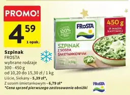 Intermarche Szpinak FROSTA oferta