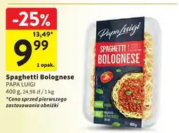 Intermarche Spaghetti Bolognese PAPA LUIGI oferta