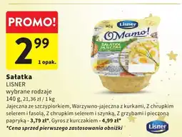 Intermarche Sałatka LISNER wybrane rodzaje oferta