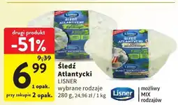 Intermarche Śledź Atlantycki LISNER wybrane rodzaje oferta