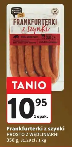 Intermarche Frankfurterki z szynki PROSTO Z WĘDLINIARNI oferta