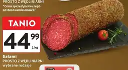 Intermarche Salami PROSTO Z WĘDLINIARNI wybrane rodzaje oferta