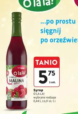 Intermarche Syrop O LA LA! malina oferta
