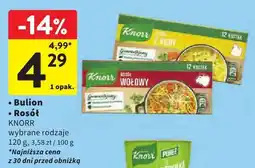 Intermarche Bulion, Rosół KNORR wybrane rodzaje oferta