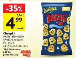 Intermarche Chrupki MONSTER MUNCH wybrane rodzaje oferta