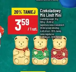 Polomarket Czekoladowy Miś Lindt Mini (Lindt & Sprüngli, 10g) oferta