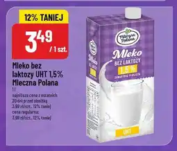 Polomarket Mleko bez laktozy UHT 1,5% Mleczna Polana oferta