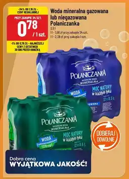 Polomarket Woda mineralna gazowana lub niegazowana Polanica Polaniczanka 0.5 l oferta