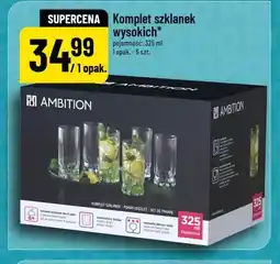 Polomarket Komplet szklanek wysokich Ambition oferta