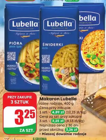 Makaron Lubella różne rodzaje