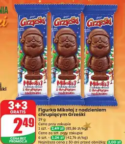Dino Figurka Mikołaj z nadzieniem chrupiącym Grzeski 3+3 gratis oferta