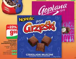Dino Czekoladki mleczne Grzeski, bombonierka Lucky Goplana 2 rodzaje Grzeski / Goplana oferta