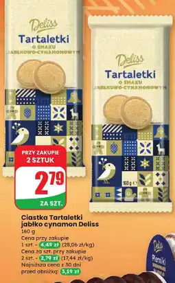 Dino Ciastka Tartaletki jabłko cynamon Deliss oferta