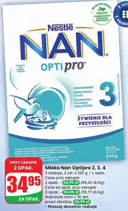 Dino Mleko Nan Optipro 2, 3, 4 Nestle Nan oferta