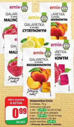 Dino Galaretka Emix malinowa, cytrynowa, truskawkowa, brzoskwiniowa oferta