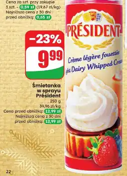 Dino Śmietanka w sprayu Président oferta