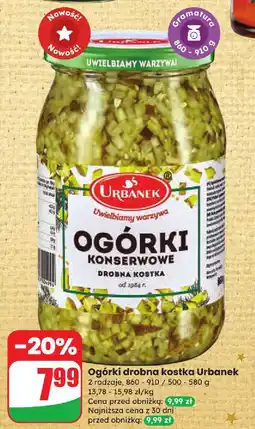 Dino Ogórki drobna kostka Urbanek oferta