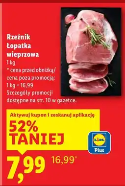 Lidl Mięso Rzeźnik Łopatka wieprzowa oferta