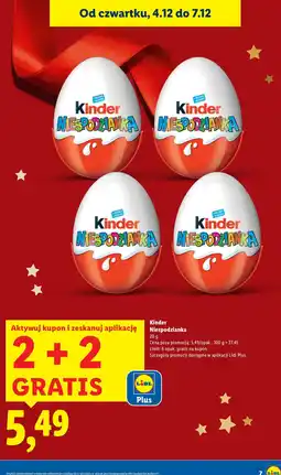 Lidl Czekolada Kinder Niespodzianka oferta