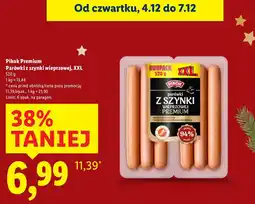 Lidl Parówki z szynki wieprzowej Pikoł Premium XXL oferta