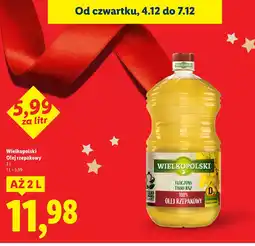 Lidl Olej rzepakowy Wielkopolski Olej rzepakowy oferta