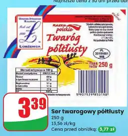 Dino Ser twarogowy półtłusty Łowicz oferta
