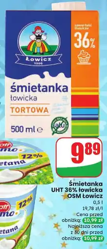 Dino Śmietanka tortowa Łowicka UHT 36% tłuszczu Łowicz oferta