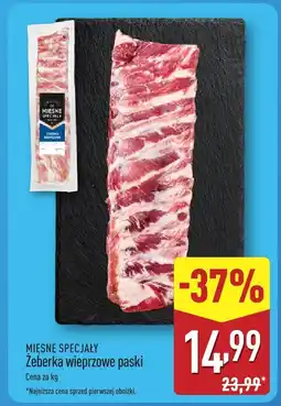 ALDI Żeberka wieprzowe paski MIĘSNE SPECJAŁY oferta