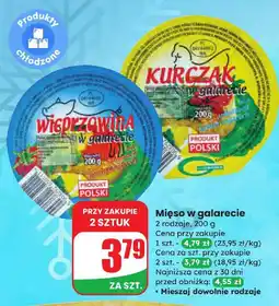 Dino Mięso w galarecie 2 rodzaje Dino oferta