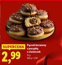 Lidl Pączek korzenny z posypką z ciasteczek Lidl oferta