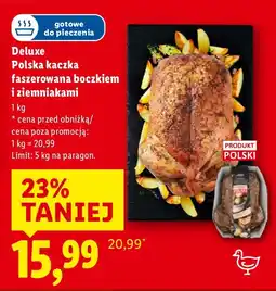 Lidl Kaczka polska faszerowana boczkiem i ziemniakami Deluxe oferta