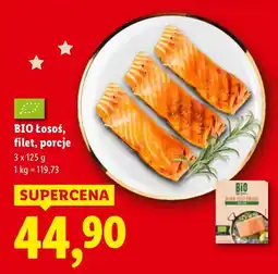 Lidl Łosoś BIO, filet, porcje Lidl oferta