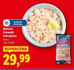 Lidl Krewetki koktajlowe mrożone Myfood oferta