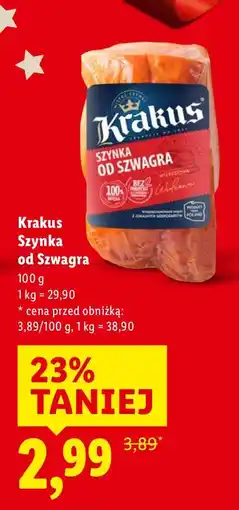 Lidl Szynka od Szwagra Krakus oferta