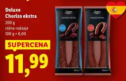 Lidl Deluxe Chorizo ekstra różne rodzaje oferta