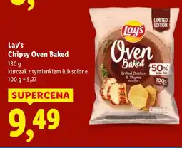 Lidl Chipsy Lay's Oven Baked kurczak z tymiankiem lub solone oferta
