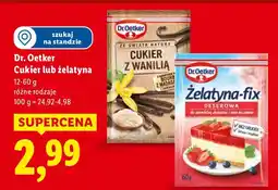 Lidl Cukier lub żelatyna Dr. Oetker oferta