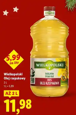 Lidl Olej rzepakowy Wielkopolski oferta