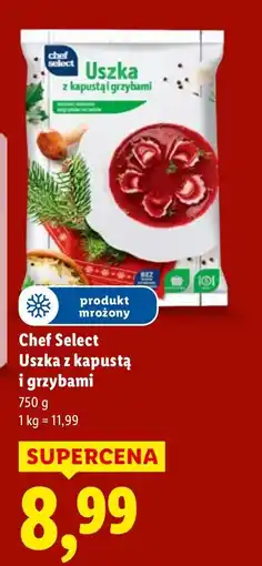 Lidl Uszka z kapustą i grzybami Chef Select oferta