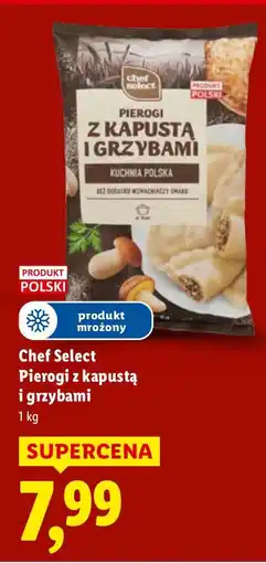 Lidl Pierogi z kapustą i grzybami Chef Select oferta