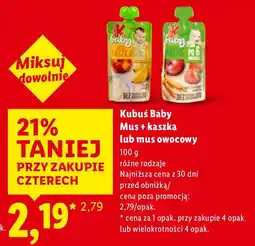 Lidl Kaszka Kubuś Baby różne rodzaje oferta