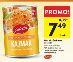 Intermarche Masa krówkowa DELECTA wybrane rodzaje Kajmak oferta