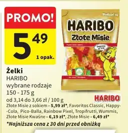 Intermarche Żelki HARIBO wybrane rodzaje oferta