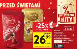 Intermarche Praliny LINDT LINDOR wybrane rodzaje oferta