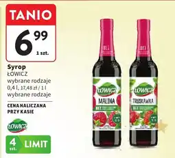 Intermarche Syrop Łowicz wybrane rodzaje 0,4 l oferta